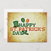 ハッピーセントパトリックデーはがき ポストカード (正面/裏面)