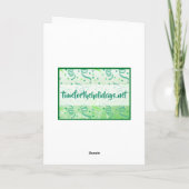 ハッピーセントパトリックデー | かわいいレプラコーン カード (裏面)