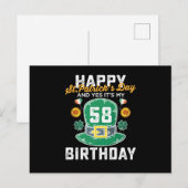 ハッピーセントパトリックデー　そして、そう、私の58歳の誕生日です ポストカード (正面/裏面)