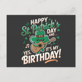 ハッピーセントパトリックデー そして、実は今日は私の誕生日です ポストカード