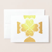 ハッピーセントパトリックデー カスタム ホイル カード (封筒付き正面)