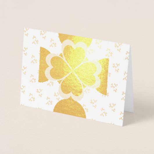 ハッピーセントパトリックデー カスタム ホイル カード (正面)