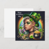 ハッピーセントパトリックデー・グラマー・ガール シーズンカード (正面/裏面)