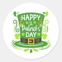 ハッピーセントパトリックデー ラウンドシール