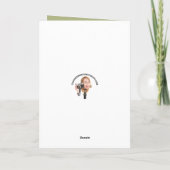 ハッピーセントパトリック・デイ・ブラおもしろいック・キャット シーズンカード (裏面)