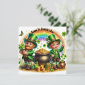 ハッピーセントパトリパデーのホリデーカード シーズンカード (スタンド正面)