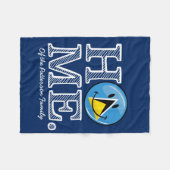 ハッピーセントルシアンフラグハウスウォーマー フリースブランケット (正面(横))