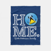 ハッピーセントルシアンフラグハウスウォーマー フリースブランケット (正面)