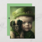 ハッピーセント・パトリックのデイカードボーイと犬 シーズンカード (正面/裏面)