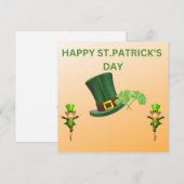 ハッピーセント。パトリックの日レプレチャウンジグ シーズンカード (正面/裏面)