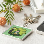 「ハッピーセント。パトリックの日» LEPRECHAUN キーホルダー (側面)