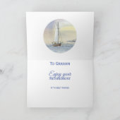 ハッピーセーリングリタイアボートシーウォーターのカラーカード カード (内部)