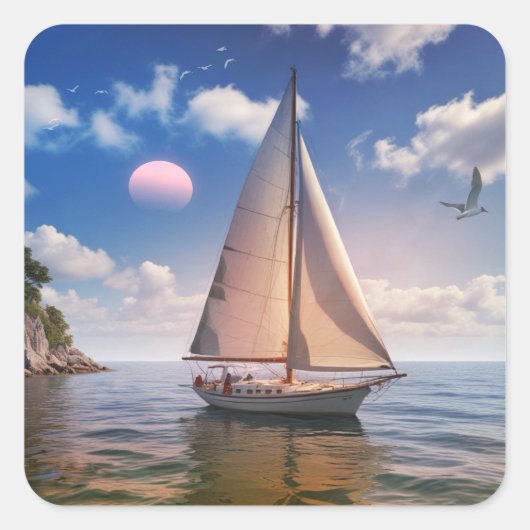 ハッピーセーリング スクエアシール (正面)