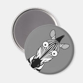 ハッピーゼブラ磁石 マグネット (正面/裏面)