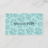 ハッピーソフードグキュートビーグルペットケア動物愛好家 名刺 (裏面)