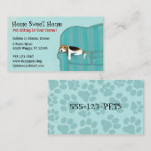 ハッピーソフードグキュートビーグルペットケア動物愛好家 名刺 (正面/裏面)