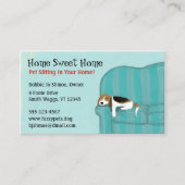 ハッピーソフードグキュートビーグルペットケア動物愛好家 名刺 (正面)