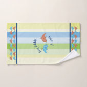 ハッピーソングのカラフルタオルを鳥とセットで歌う バスタオルセット (ハンドタオル)