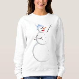 ハッピーソング雪だるまクリスマス スウェットシャツ