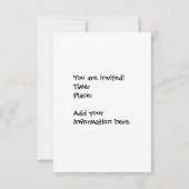 ハッピーソーセージ招待状 招待状 (裏面)