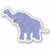 ハッピーゾウ シール (正面)