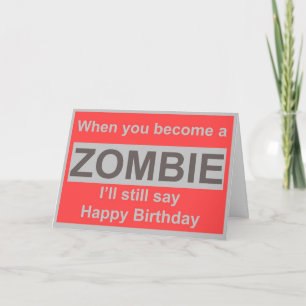ハッピーゾンビ誕生日 カード