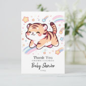 ハッピータイガー赤ちゃんシャワー サンキューカード (スタンド正面)