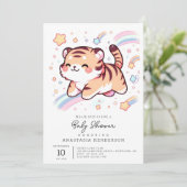 ハッピータイガー赤ちゃんシャワー 招待状 (スタンド正面)