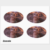 ハッピータウ 楕円形シール (シート)