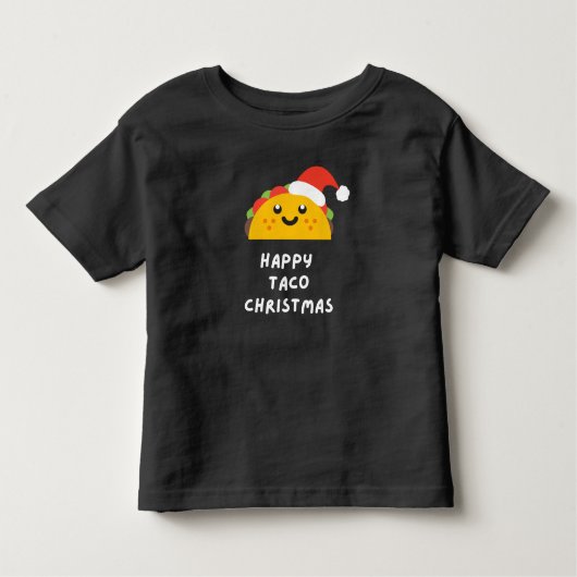 ハッピータコクリスマスTシャツ トドラーTシャツ (正面)