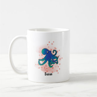 ハッピータコ水彩スタイル コーヒーマグカップ