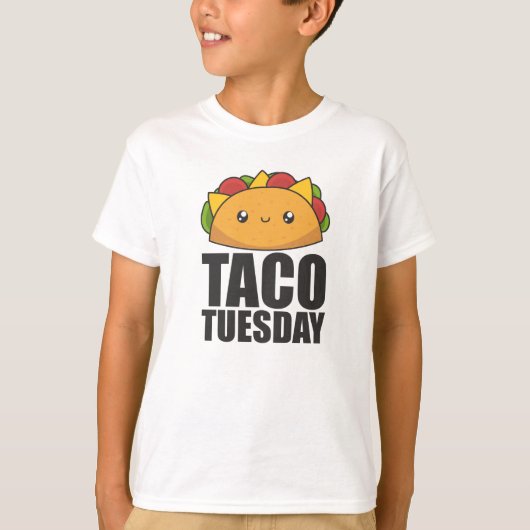 ハッピータコ火曜日 – メキシコ料理 Tシャツ (正面)