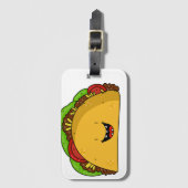 ハッピータコ笑いカワイイ ラゲッジタグ (正面縦)