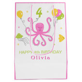 ハッピータコ誕生日 ミディアムペーパーバッグ (裏面)