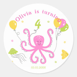 ハッピータコ誕生日 ラウンドシール