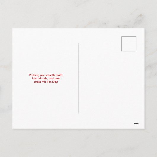 ハッピータックスデー シーズンポストカード (裏面)