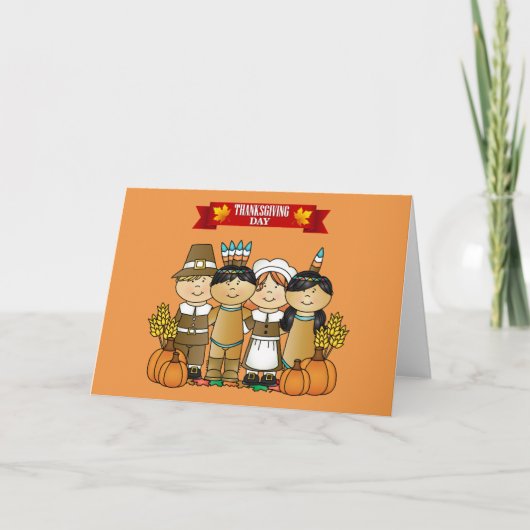 ハッピータンクスギビングデー人々 シーズンカード (正面)
