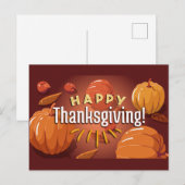 ハッピータンクスギビングパンプキン ポストカード (正面/裏面)