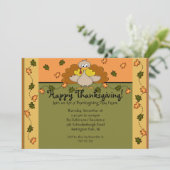 ハッピータンクスギビング七面鳥の食事 招待状 (スタンド正面)