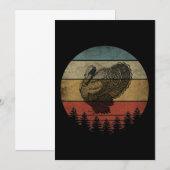 ハッピータンクスギビング七面鳥 招待状 (正面/裏面)