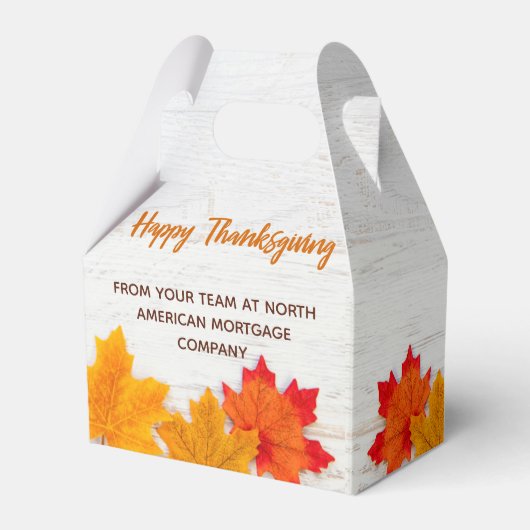 ハッピータンクスギビング オータムリーブス ビジネスパーティ フェイバーボックス (正面サイド)