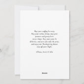 「ハッピータンクスギビング」スクリプトフォント、1枚の写真 シーズンカード (裏面)