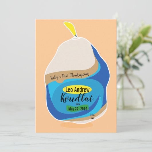 ハッピータンクスギビング ニューベイビータキーカード サンキューカード (スタンド正面)