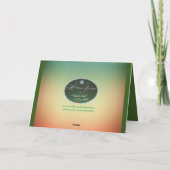 ハッピータンクスギビング、パンプキン グリーティングカード (裏面)