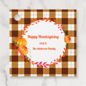 ハッピータンクスギビング ブラウン プライド パンプキン フェイバータグ (正面)