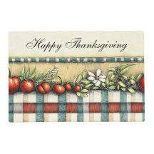 「ハッピータンクスギビング」ホリデープレートマット