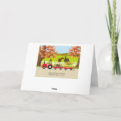 ハッピータンクスギビング ラブラドールとトラクター カード (裏面)