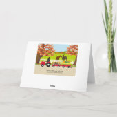 ハッピータンクスギビング ラブラドールとトラクター カード (裏面)