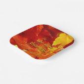 ハッピータンクスギビング レッド オートムリーブス ペーパープレート (傾斜あり)