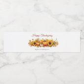 ハッピータンクスギビング ヴィンテージポンプキン カスタムパーティ ペットボトルラベル (シングルラベル)